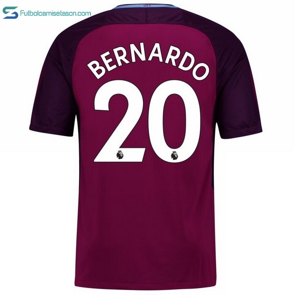 Camiseta Manchester City 2ª Bernardo 2017/18